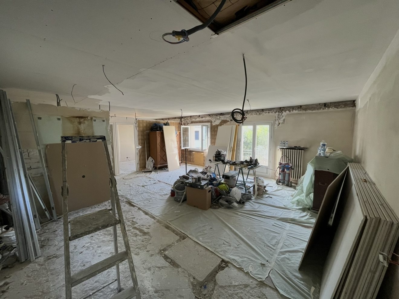 Chantier en cours protégé par SARL AJAJA